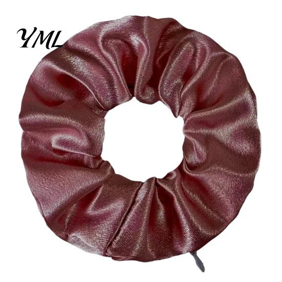 Hidden Pocket Scrunchies for Money Hair Ties with Zipper Women, Elastic Tie Scrunchie Bag Small Items Keys And Coins, Satin Accessories Daily