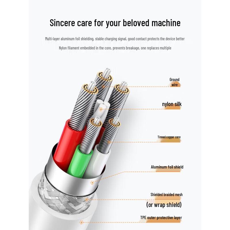 Ugreen 6A 66W USB Type-C Fast Charging Cable with Angled Connector
