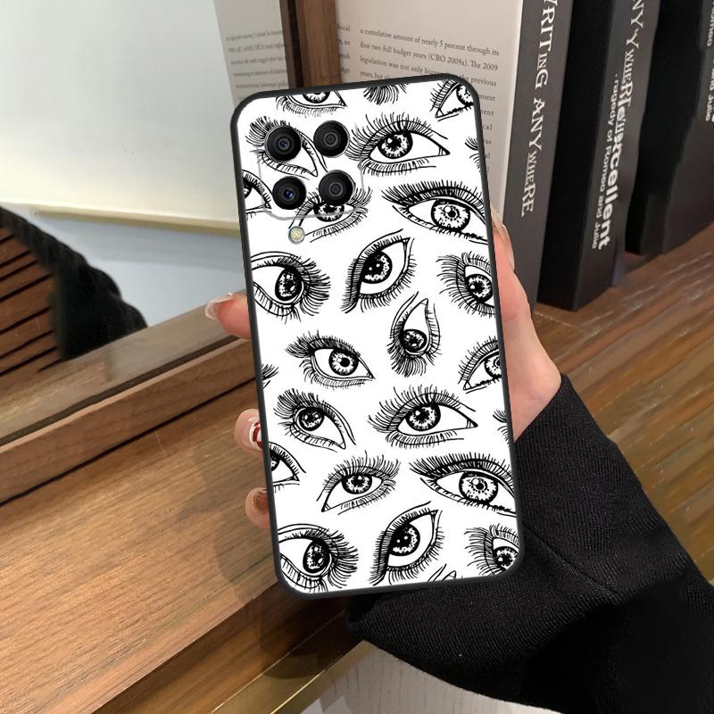 

Чехол с изображением страшных глаз и лица для Samsung Galaxy M32 M52 M12 M22 M13 M23 M33 M53 M14 M34 M54 M31 M51 M20 M31s M30s Samsung M22