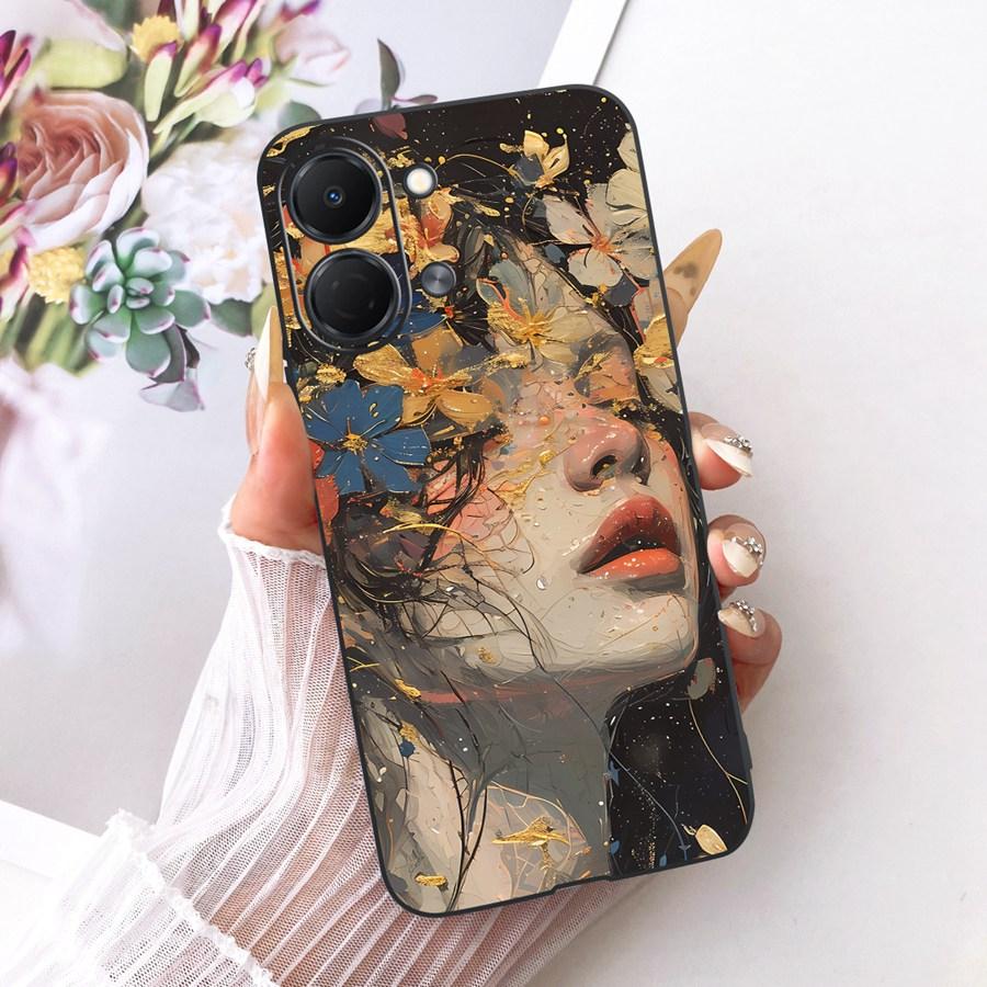 For Tecno Spark Go 3 5G Case Cute Cat Painted Capa for Tecno Spark GO3 KN3 Pop 20 Soft Silicone Bumber Shell for Sparkgo 3 Funda