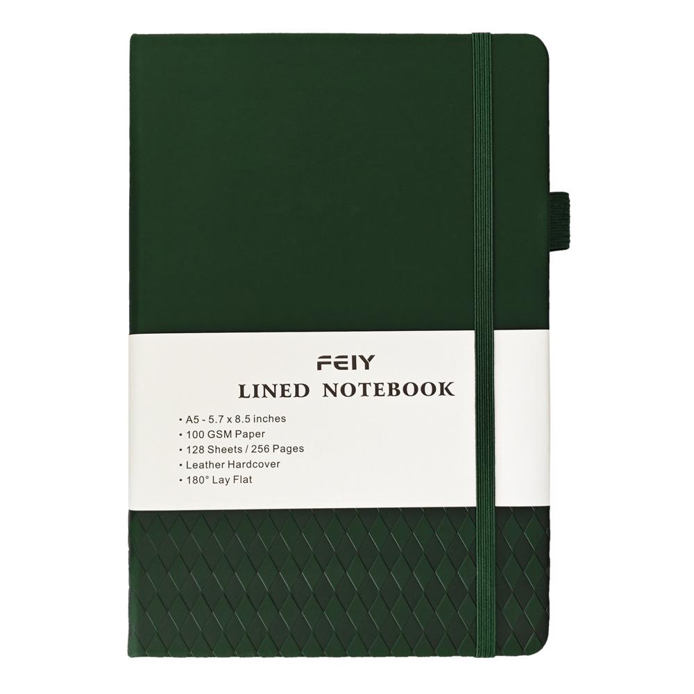 Custom Logo A5/A6 Thick Lined Notebook - High-Value Simple Diary