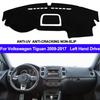 TAIJS Armaturenbrettabdeckung für Volkswagen VW Tiguan 2009 - 2014 2015 2016 2017 Armaturenbrettmatte Armaturenbrettpolster Armaturenbrettmatte Teppich Anti-UV Rutschfest