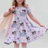 New Summer Dress Fashion Cartoon Cute Hello Kitty 3D Print Dresses Kids Short Sleeve Princess Girls Party Children Clothes