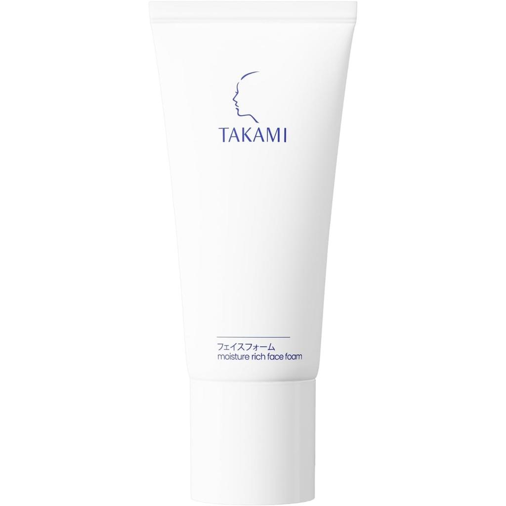 TAKAMI Face Foam Rich foam facial Provides pore and exfoliation contains and is suitable for dry and sensitive 80g cleanser. care, skin-beautifying