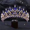 Baroque Gorgeous Crystal Tiaras and Crowns Bride Headdress Royal Queen Bridal Diadem Princess Wedding Crown Hair Jewelry