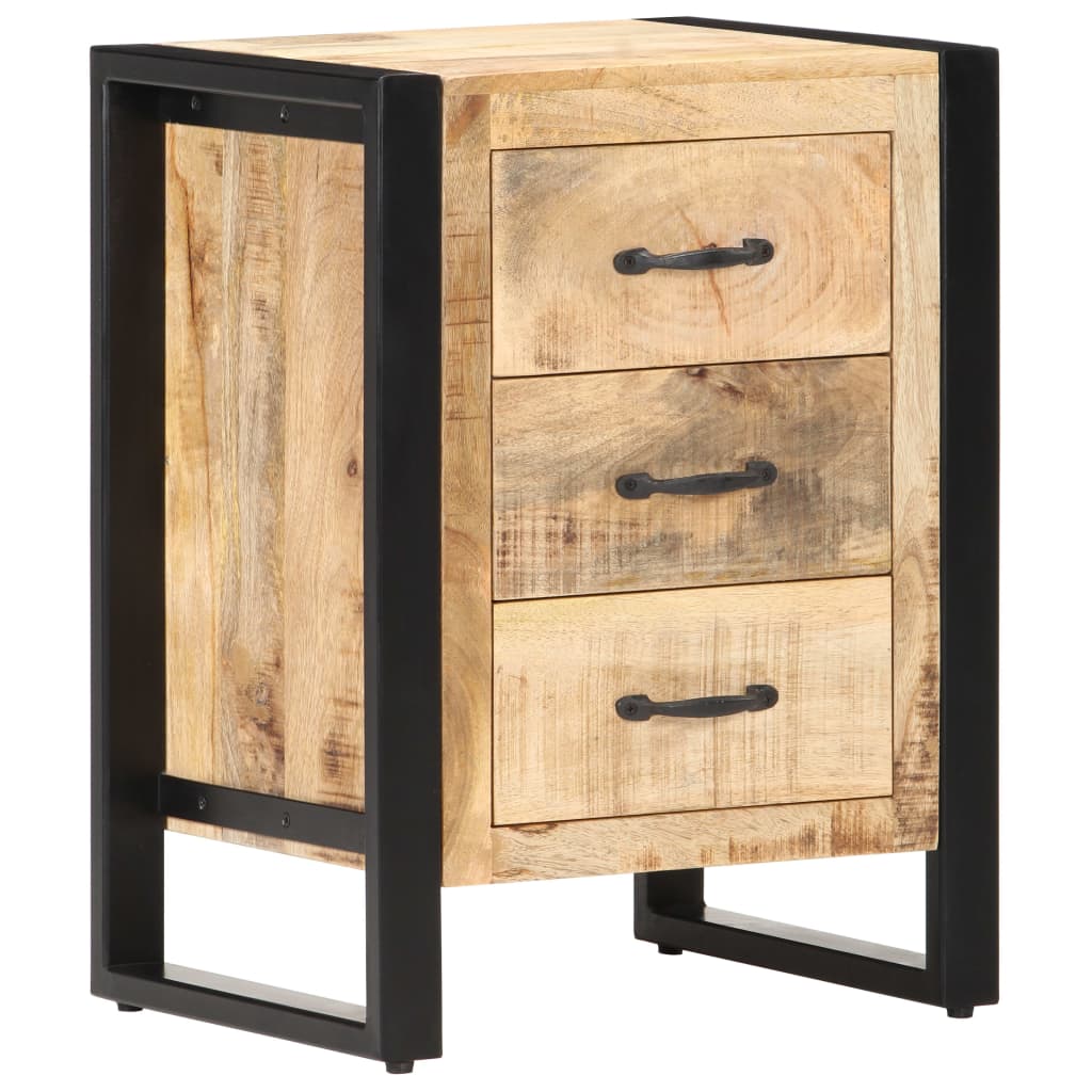 Nightstand 40 X 35 X 55 Cm Solid Mango Wood