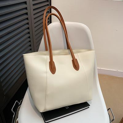 Tote Bag Women's 2024 New Large-capacity Commuter Bag Autumn Advanced Sense Versatile Shoulder Bag Simple Class Bag