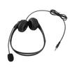 3.5mm Computer Headset with Microphone Noise Cancelling Head Mounted Headphone Wired Call Center Headsets for Business
