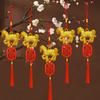 2026 Year of The Horse Pendant Chinese New Year Feng Shui Zodiac Horse Charm with Tassel for Spring Festival Car Rearview Mirror Home Decor