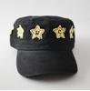 Fashion Hat appliqué faux edge five-pointed star letter embroidered baseball cap, trendy versatile niche casual sun hat for men and women