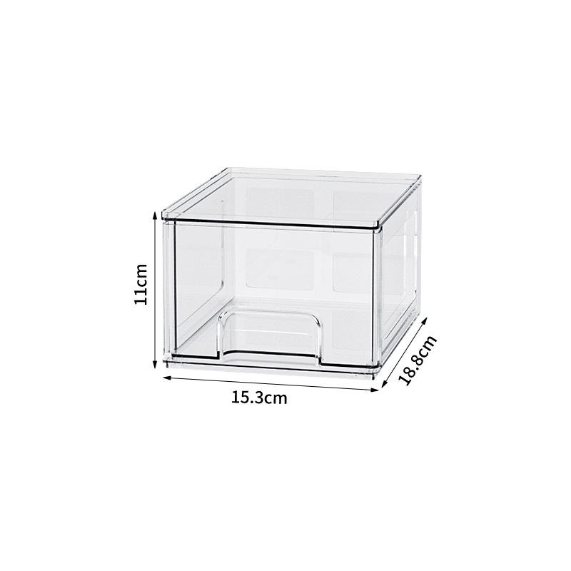 Stackable Transparent Desktop Organizing Box for Stationery and Sundries