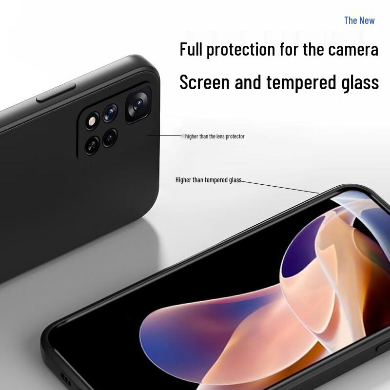 KEKLLE Redmi Anti-Drop Liquid Silicone Phone Case