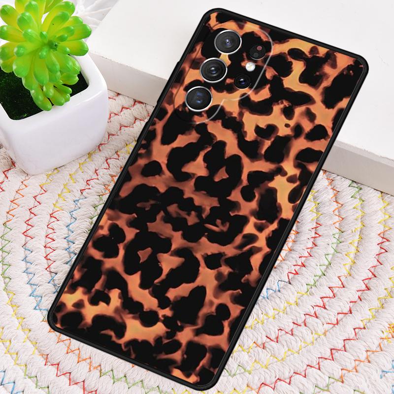 Tortoise Pattern Tortoiseshell TPU Phone Case For Samsung Galaxy note 10 pro S26 S25 S24 S23 S22 Ultra Plus S21 FE S20 Cover
