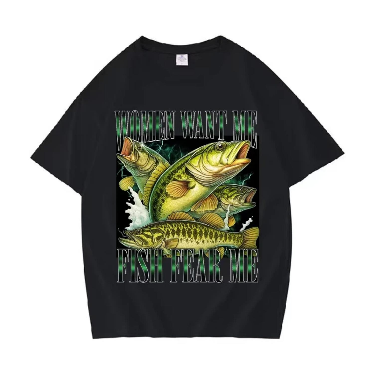 

Teach Fish Man To A Lifetime Funny Graphics Meme T Shirt Streetwear Casual Crewneck T-shirt Mens Women Fashion Short Sleeve Tees S чёрный