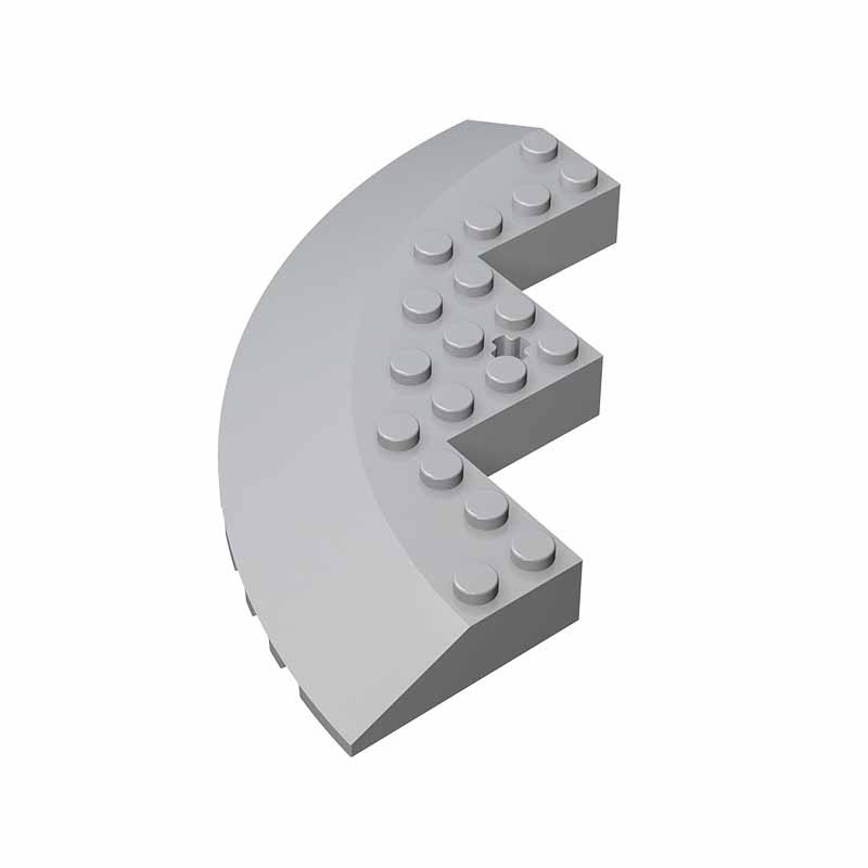 10PCS MOC building blocks 58846 10x10 inclined circular corner DIY children's creative building block toys