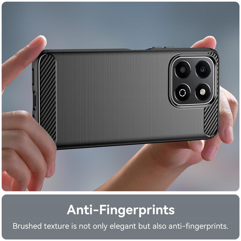 For Honor X6b 4G Case For Honor X6b Cover 6.56 Inch Carbon Fiber Shockproof Silicone Protective Bumper For Honor X6b 4G