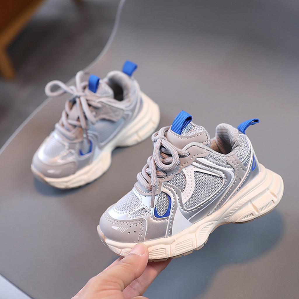 Kids Athletic Sneakers Soft Sole Non Slip Casual Mesh Running Shoes Lightweight Breathable Design for Outdoor Activities and Everyday Wear
