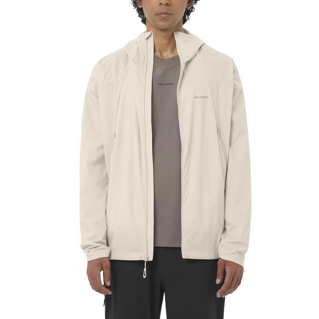 Salomon Outwind Lightweight Hooded Solid Color Windbreaker Hiking Jacket Men jackets C27615