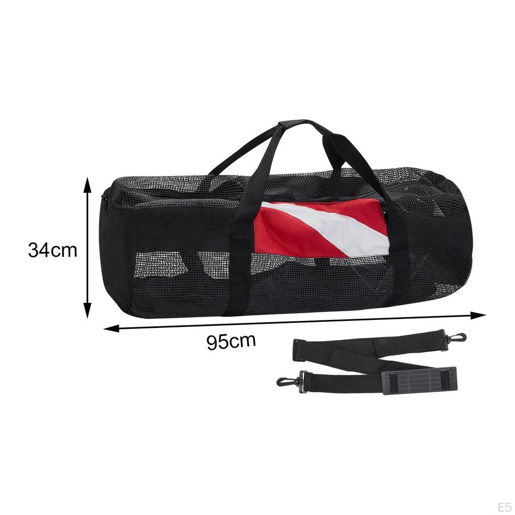 Lightweight Mesh Duffle Bag for Water Activities and Sports Gear Storage