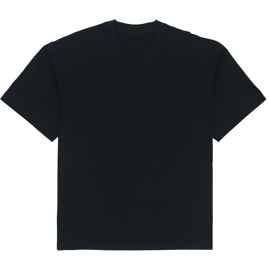 Adidas Originals Adi Color Series Jednobarevné volné Sportovní tričko s krátkým rukávem Pánské topy Černá H09172