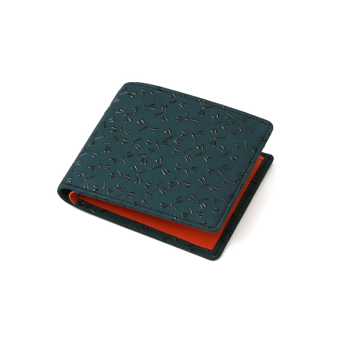

Indenya Inden HISOCA Hisoka Traditional Craft Koshu Inden Deerskin Lacquer Original Brand Billfold Green Lacquer Dragonfly [Indenya] Space-Black