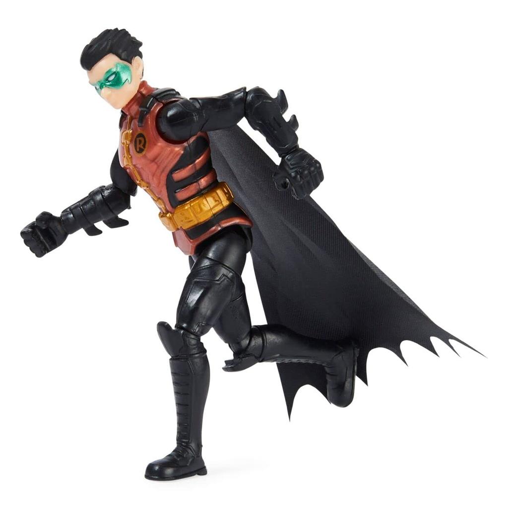 Spin Master DC Batman 2022 Robin Figurină de acțiune roșie (Costum metalic) 4-inch