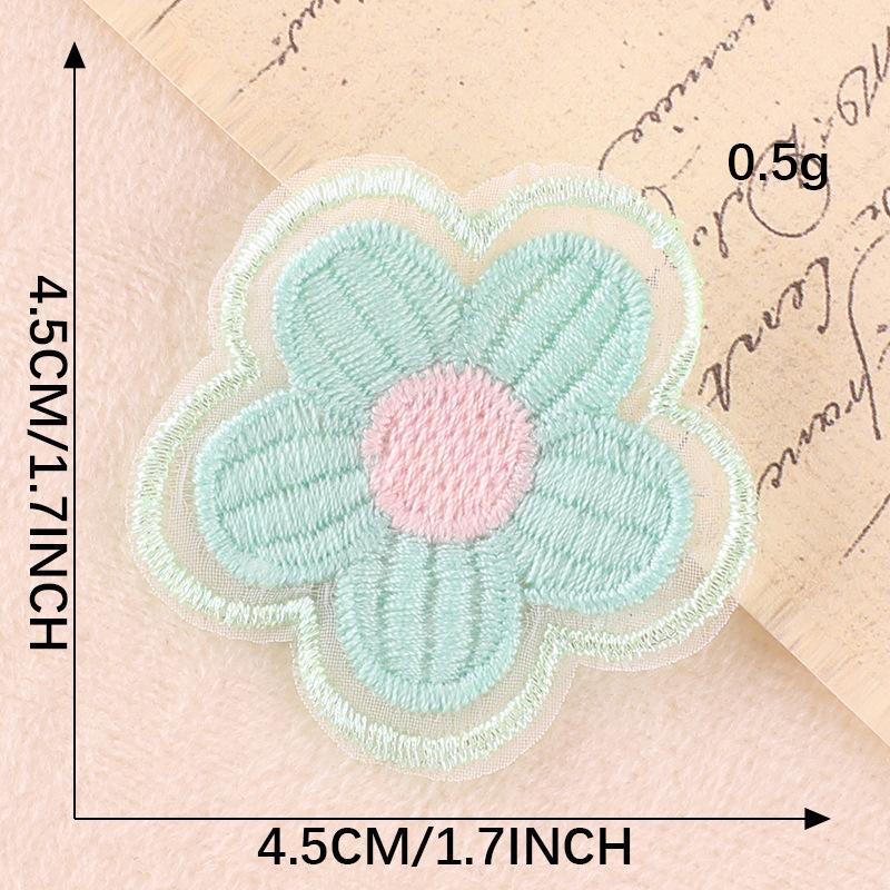 Computer Embroidery Label Flower Diy Hand Account Accessories Accessories Patch Cloth Sticker Brooch Jewelry Hair Accessories Embroidery Sticker