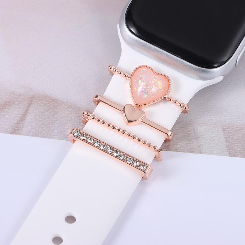 Fashion Bracelet Accessories Diamond  Ring Strap Decorative Charms Band Ornament Metal Charms