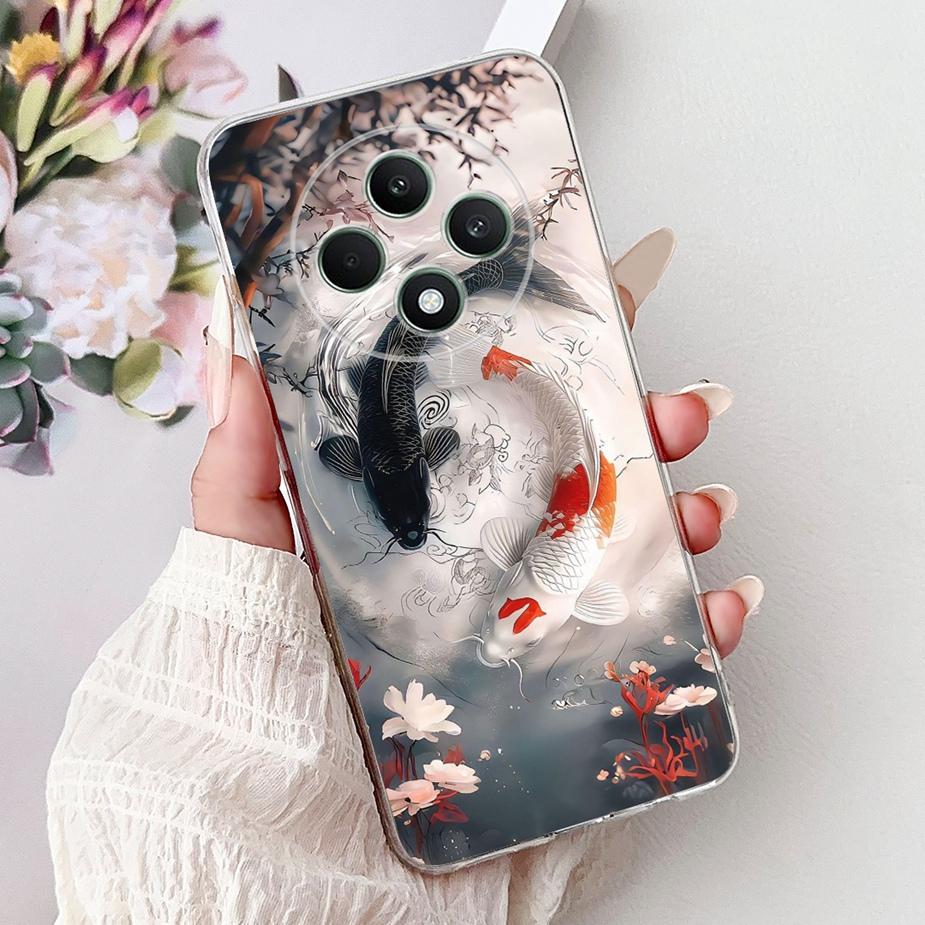 For Oppo Reno 12F 5G Case Reno12 FS CPH2637 Colorful Flowers Painted Cover Soft Silicone Case For Oppo Reno12 F 4G Reno12F Shell