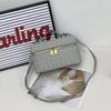 Leather Women's Bag Fashionable Woven 22 Lunch Box Bag Mini Square Bag Portable Shoulder Bag