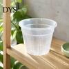 Phalaenopsis Pots Planter, Clear Plastic Orchid Pot with Drainage Holes, Root Control Breathable Slotted Plant Containers Design, for Indoor