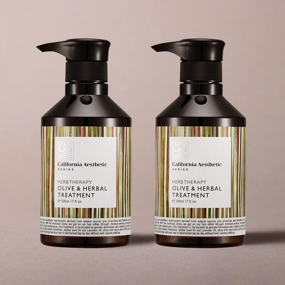 Herb Therapy Olive & Herbal Treatment 500ml x 2