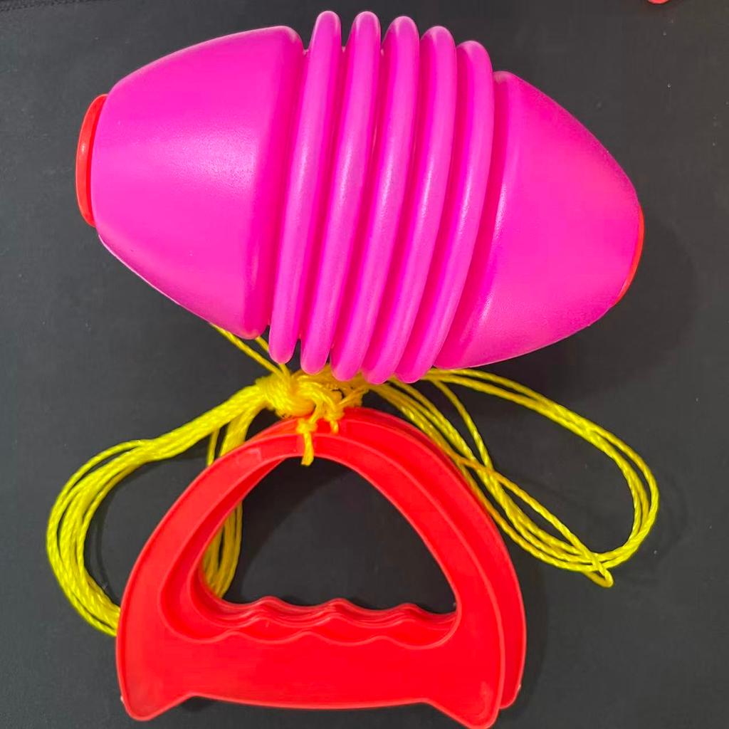 Kids Outdoor Catch Ball Toy Parent Child Toss and Catch Game Elastic Rope Flying Ball Interactive Sports Toy for Boys Girls