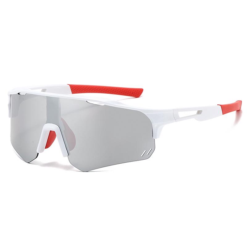 Unisex Outdoor Sports Cycling Sunglasses - Windproof, Iridescent, UV Protection, Fashionable European/American Style