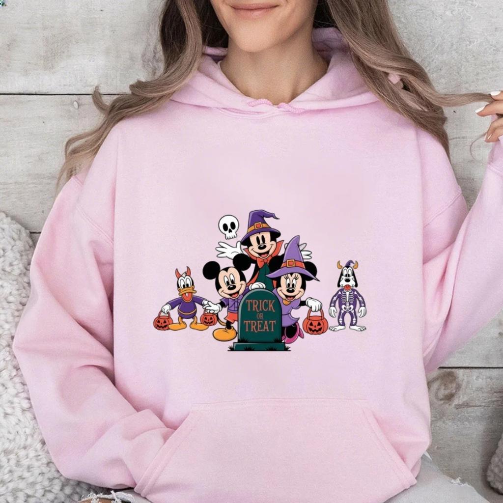 Disney Parent-child Costume Children's Halloween Pumpkin Mickey Family Autumn and Winter Pure Cotton Multi-color Sweatshirt