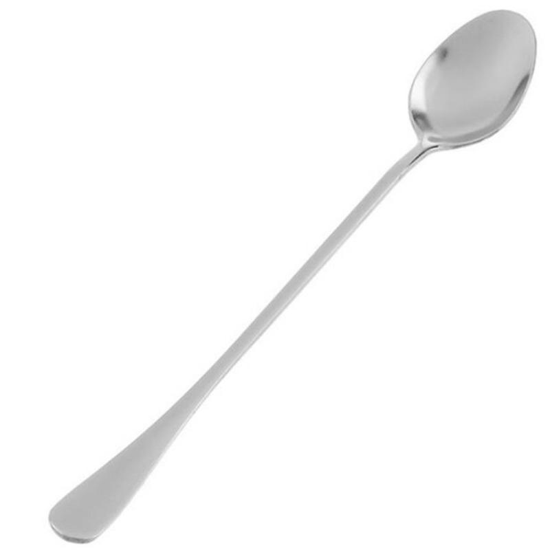 Kitchen Creative Stainless Steel Long Handle Spoon Ice Spoon Office Coffee Spoon Mixing Spoon Long Soup Spoon