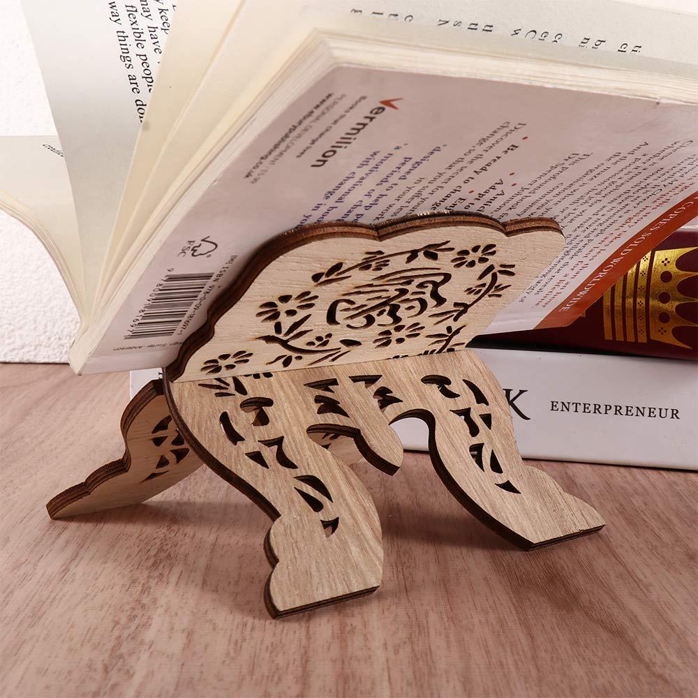 Träsnidad Bibeln Koranen Eid al-Fitr Displayställ Bokhylla Bokställ Heminredning