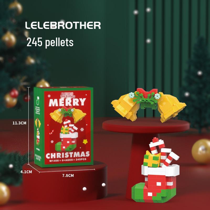 Christmas Building Block Toys: Compatible with Lego—Santa Claus, Christmas Tree for Kids