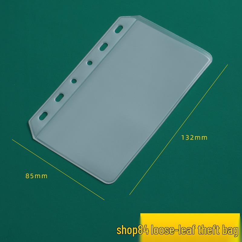 Pochettes transparentes en PVC de différentes tailles avec fermeture éclair: Rangement de documents A6/A5 et porte-cartes de visite A7, conception à 6 trous.