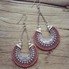 Tibetan Jewelry Vintage Drop Earrings Handmade U Shape Dangle Earrings for Women Brincos Fashion Ethnic Earrings