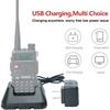 Baofeng UV-5R BF-F8HP Charger Base Ham Two-Way Radio Charger 100v-240v with US Adapter + USB Charger Cable for UV-5R Series Walkie Talkie Accessories