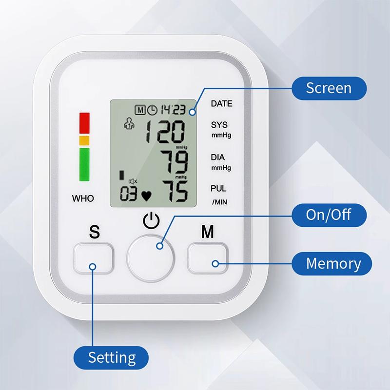 Medical Electronic Blood Pressure Monitor Upper Arm Pulse Detection Home Elderly Smart Blood Pressure Monitor