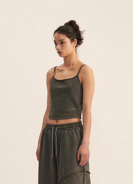 Mtot Pigment Zipper Sleeveless (Charcoal)