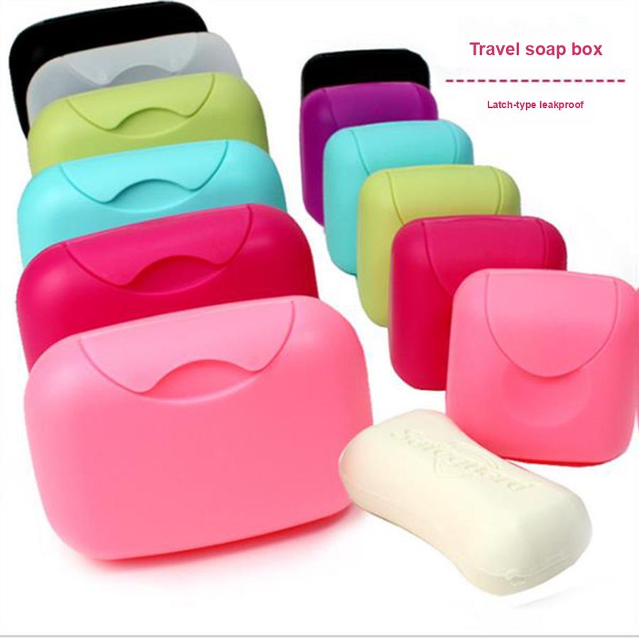 Portable Travel Soap Box with Lid, Large Size Plastic Soap Case for Travel