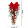 45CM Festive Christmas Wreath Pendant Available with/without Light for Home, Door, Window, and Stairs Party Decor