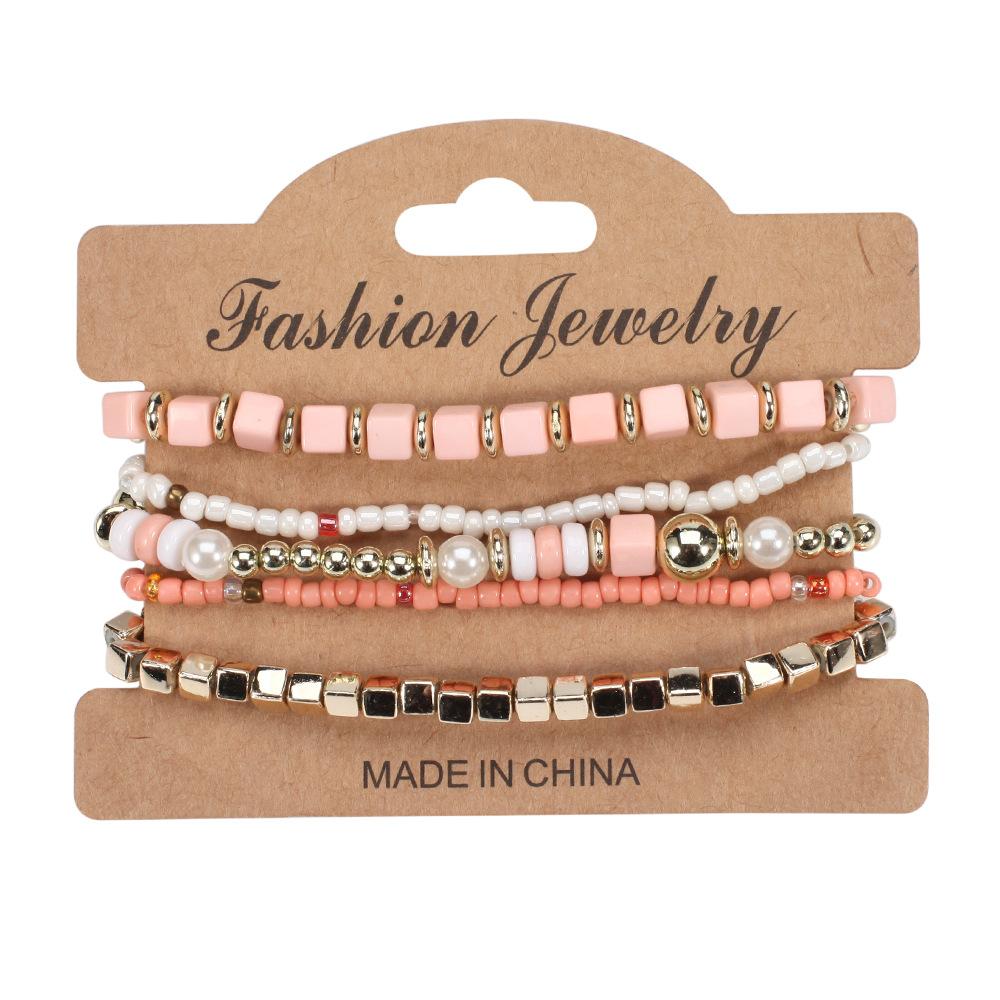 JYL TS Bracelet Bohemian  Multi-layer Beads Exudes Vitality