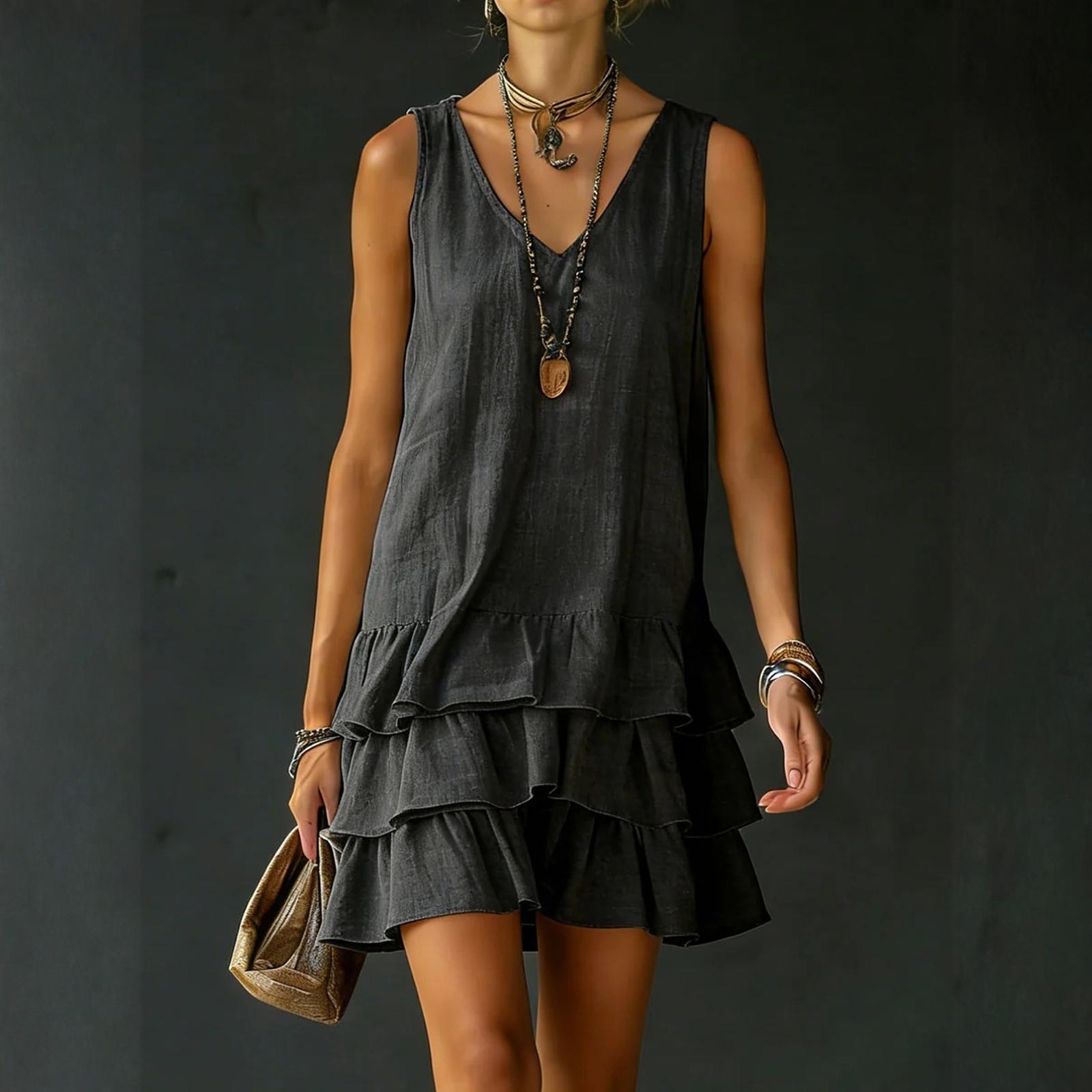 

Women s Striped Shirt Dress Short Sleeve Button Front Casual Loose Fit Dress M чёрный