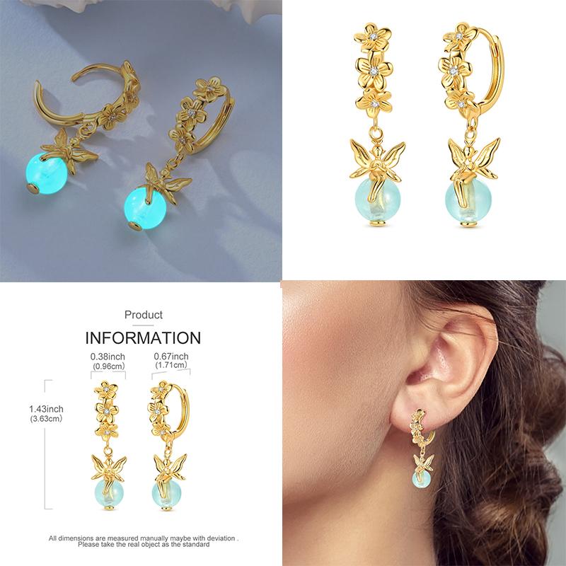 Women Hoop Earrings 2025New 925 Silver Sweet Cherry Earring Wedding Engagement For Girlfriend Wife Birthday Gift