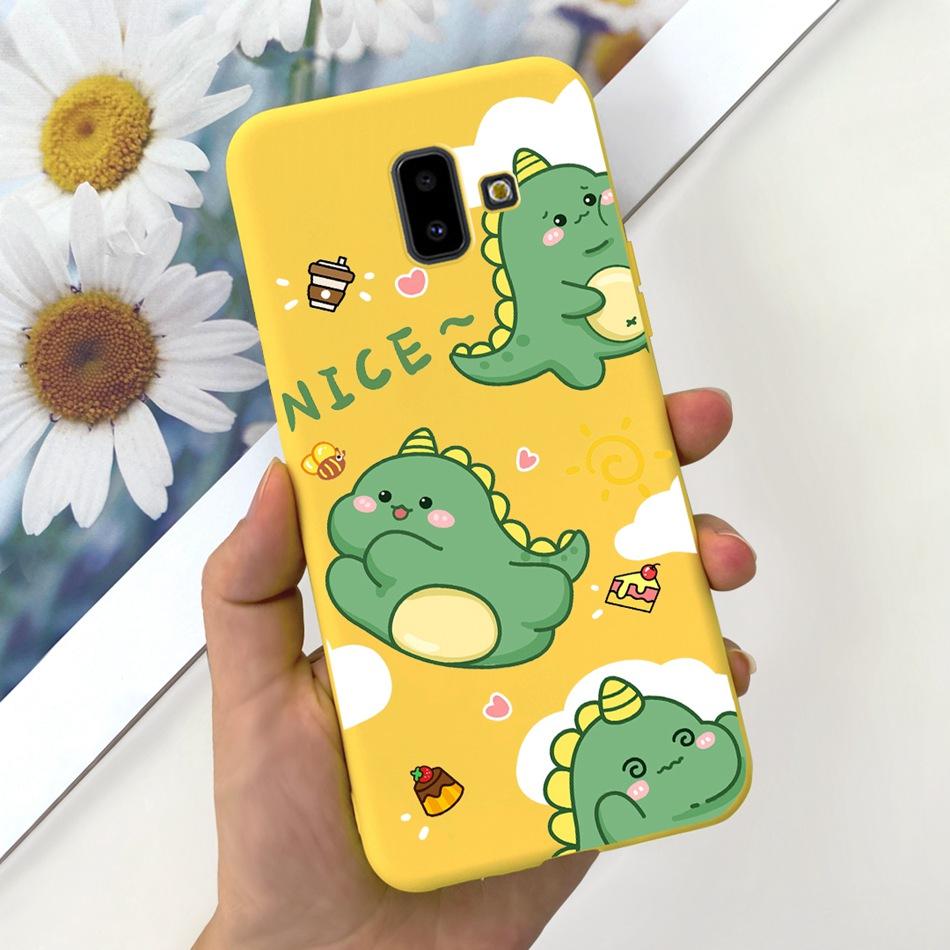 For Samsung Galaxy J6 Plus 2018 Case Samsung J6 (2018) J6+ J 6 J6Plus J610F J600G Cute Candy Color Soft Silicoe Phone Back Cover