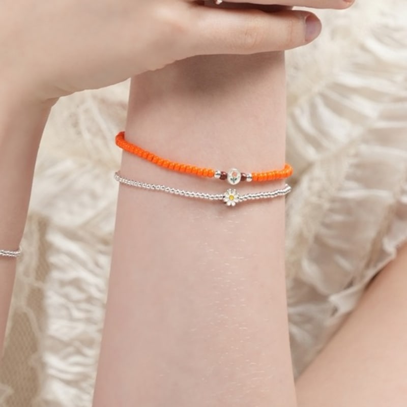 BONBEAU Mini motyw srebrna kulka Bransoletka Mini motyw Srebrna kulka 925 opaska bransoletkowa 2mm